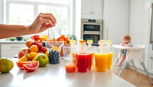 Shop the Latest Trends at AlertTrendy.com: 10pcs Disposable Fruit Juice Puree Squeeze Baby Food Storage Bag