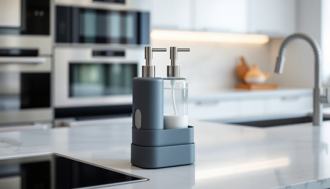 Shop the Latest Trends at AlertTrendy.com: Discover the 2-in-1 Soap Dispenser Sponge Caddy and Push-type Liquid Box Detergent