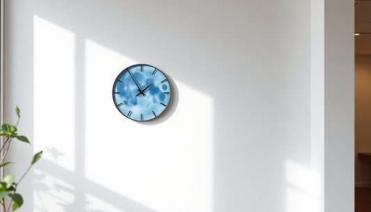 Elevate Your Home Decor with the Stylish Blue Moon Sound 12-inch Wall Clock from AlertTrendy.com