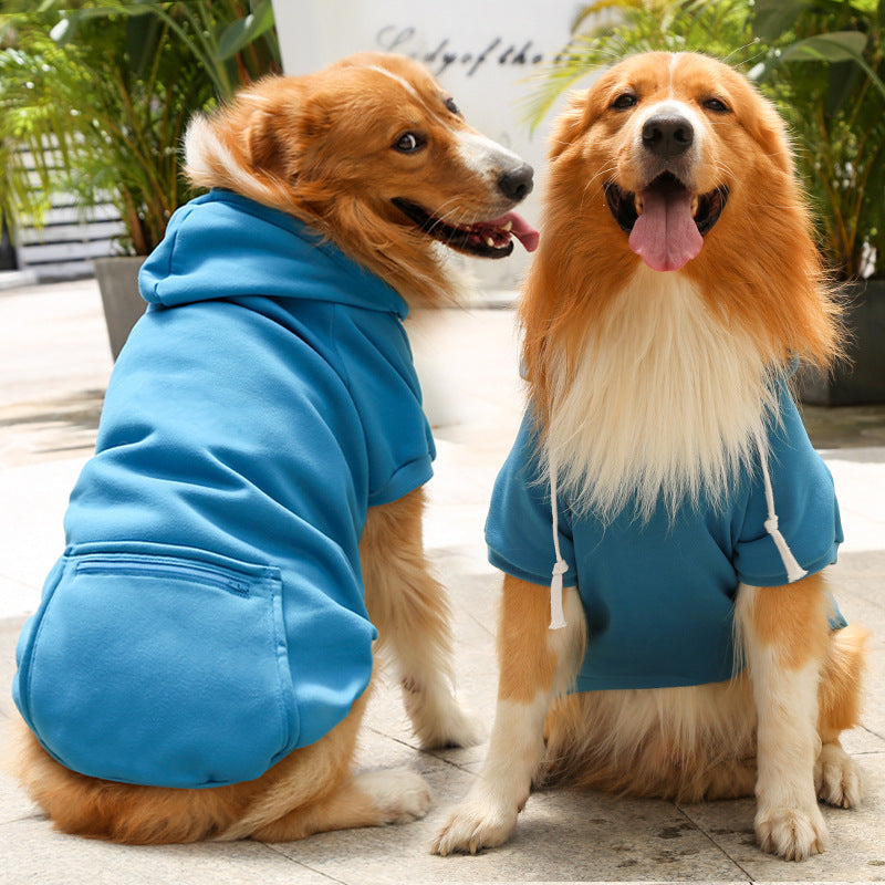 Plaid Zipper Pocket Dog Cat Pet Clothes Sweater