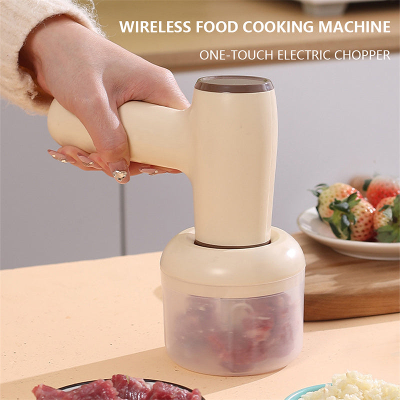 2 In 1 Electric Garlic Chopper USB Rechargeable Ginger