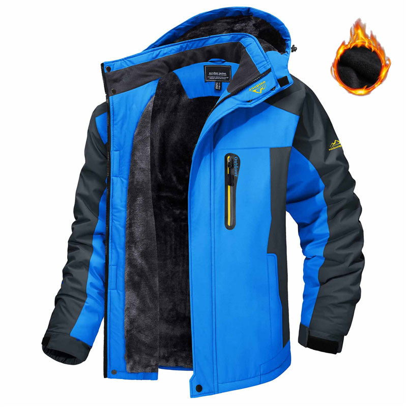 Winter Hooded Jacket Fashion Casual Warm Fleece Coat
