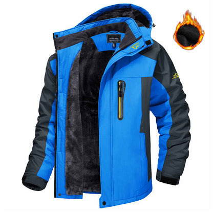 Winter Hooded Jacket Fashion Casual Warm Fleece Coat