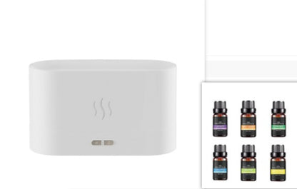 Aroma Diffuser With Flame Light Mist Humidifier Aromatherapy