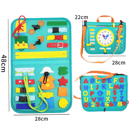 New Busy Book Children's Busy Board Dressing And Buttoning Learning