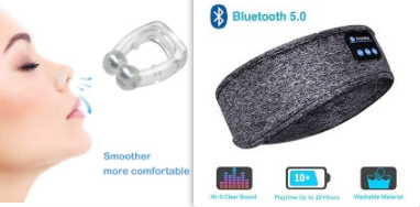 Wireless Bluetooth Sleeping Headphones Headband Thin Soft Elastic