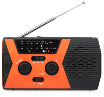 5 in 1 Outdoor Portable Solar Crank AM FM Radio