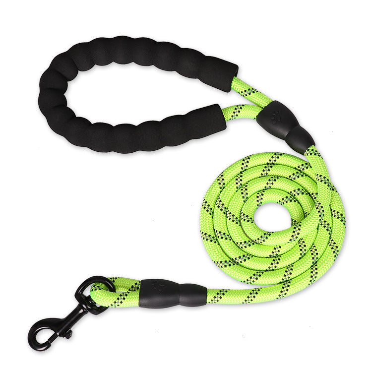 Hot Dog Traction Rope Dog Reflective Nylon Round Rope Traction