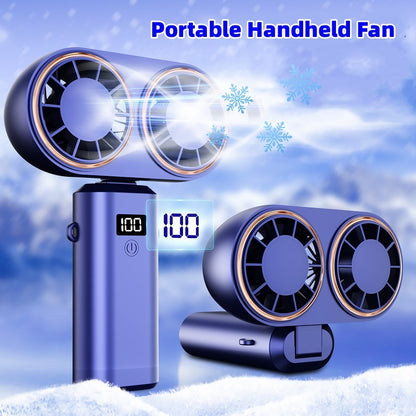 USB Handheld Mini Fan Foldable Portable Neck Hanging Fans