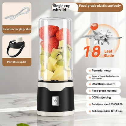 Multifunctional Rechargeable Electric USB Juicer Cup Double Cup