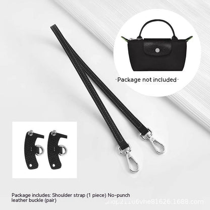 Wide Shoulder Strap Punch-free Leather Ring Crossbody