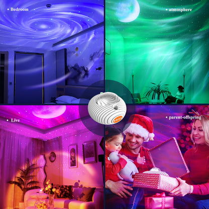 2023 New Double Effect Northern Lights Projector Lamp Milky Way