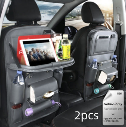 PU Leather Car Storage Bag Multifunction Seat Back Hanging Bag
