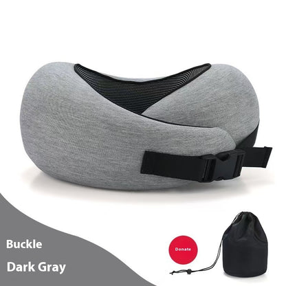 Soft Memory Foam Travel Neck Pillow U Shape Adjustable Support