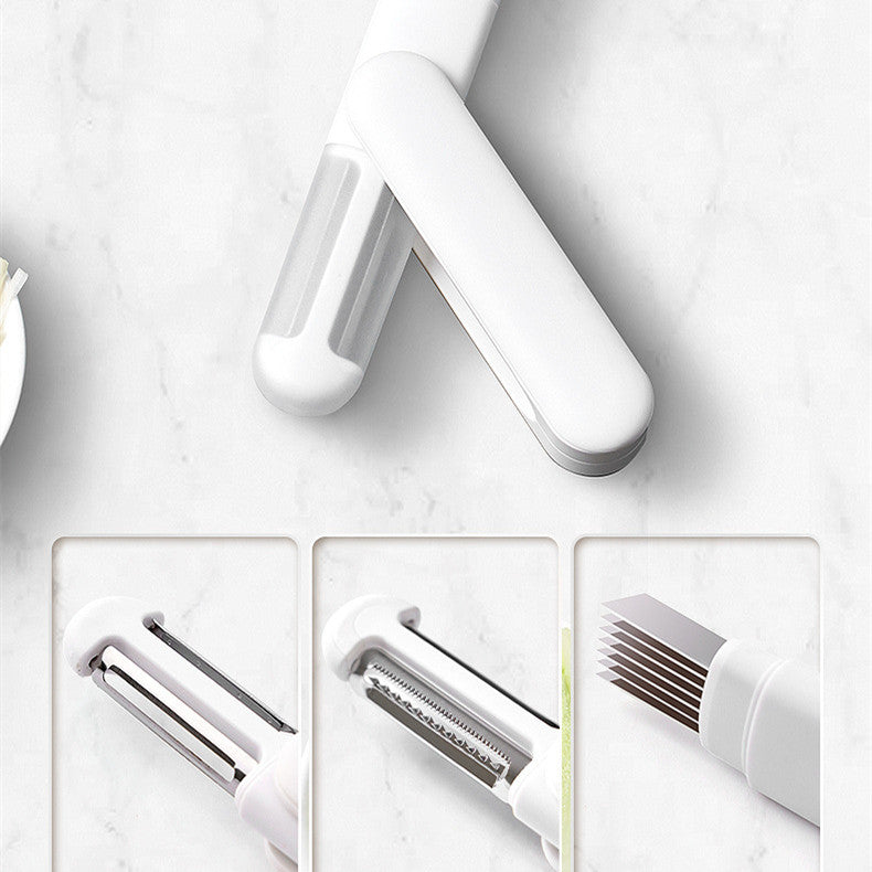 3 In 1 Multifunctional Rotary Paring Knife 360 Rotating