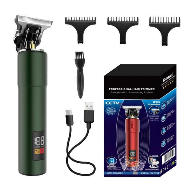 Electrical Hair Cutter Digital USB Charging Hair Clipper Electric Clipper