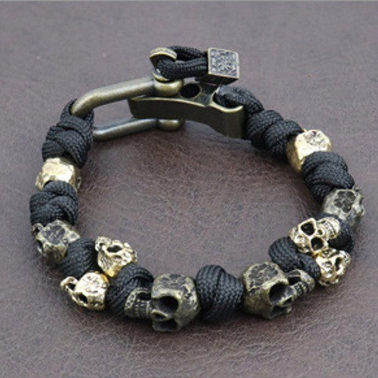 Halloween Jewelry Skull Premium Paracord Bracelet Stylish Skull