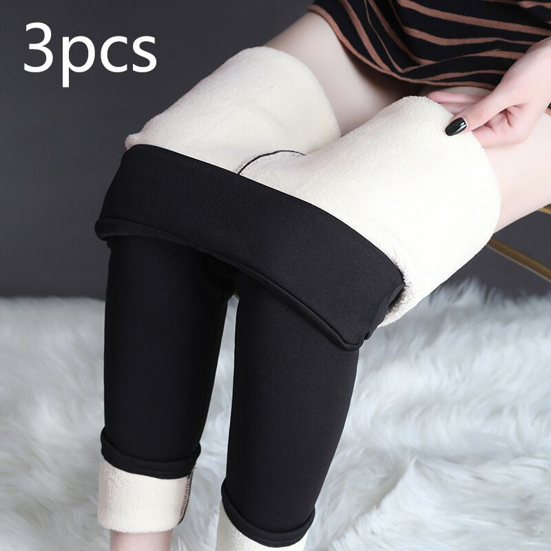 Winter Leggings Warm Thick High Stretch Lamb Cashmere Leggins Skinny