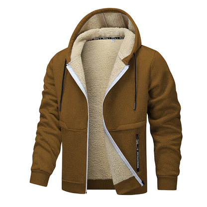 Casual Hoodies For Men Heavyweight Fleece Sweatshirt Winter Thick