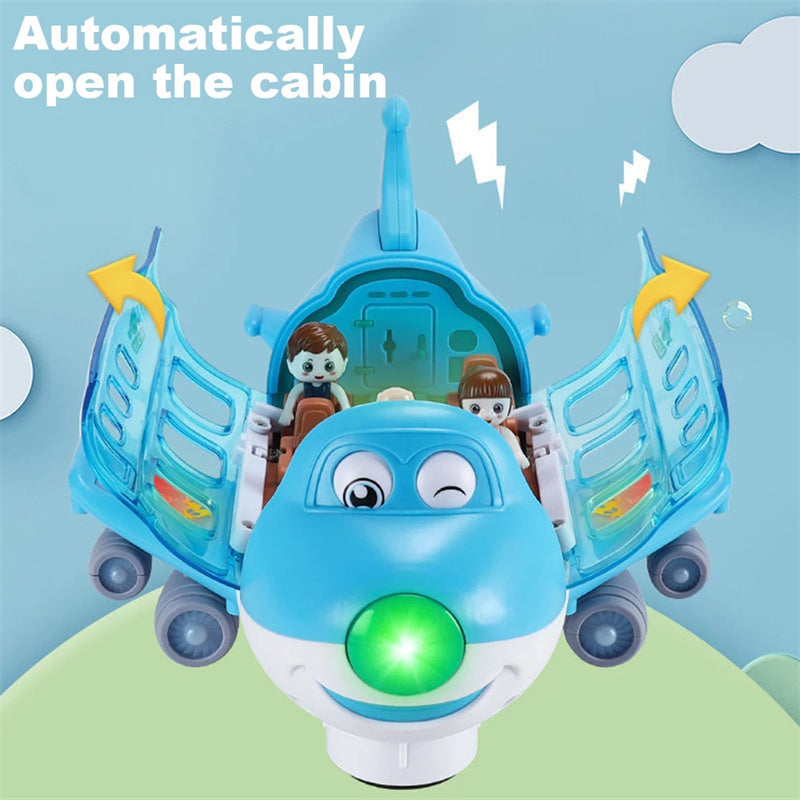 360 Rotating Electric Plane Airplane Toys For Kids