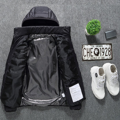 Winter Heated Jacket USB Electric Cotton Coat Zip-up Heater