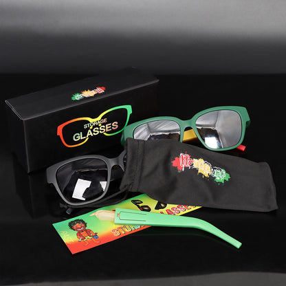 Tapered Paper Sunglasses Hidden Horn Storage Tube