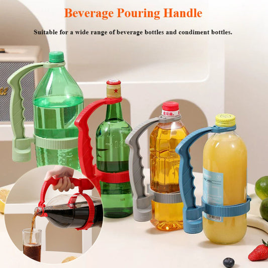 Beverage Bottle Handle Holder Adjustable Pouring Handle Organizer