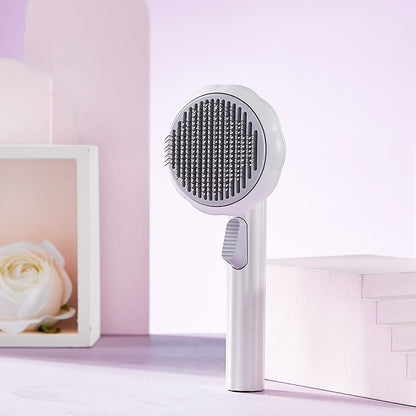 New Pet Cat Brush Self-cleaning Comb Looper