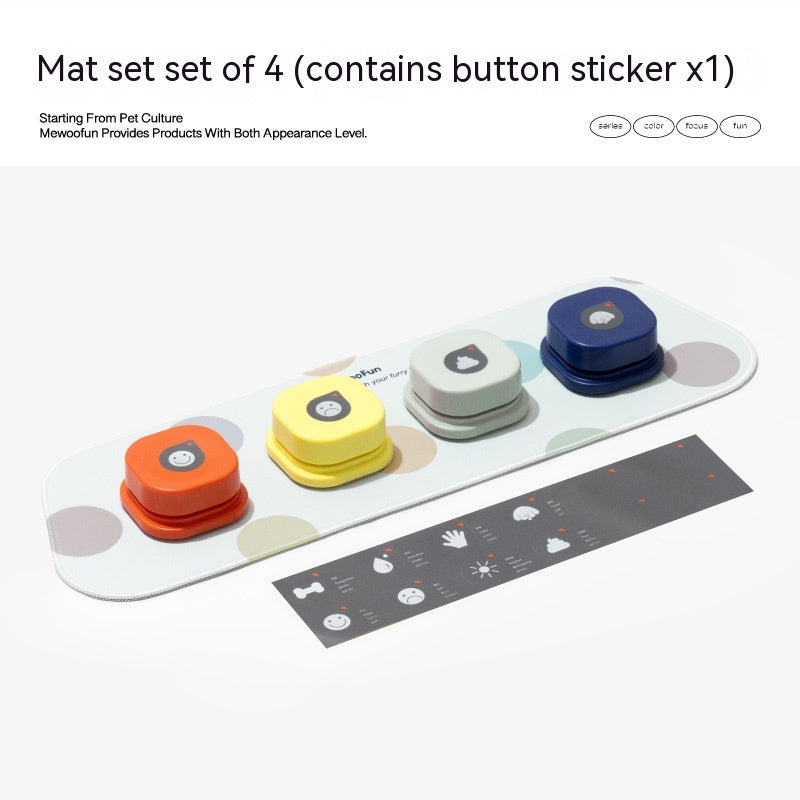 4 Colors Pet Communication Button One-click Prevent Physical Inactivity