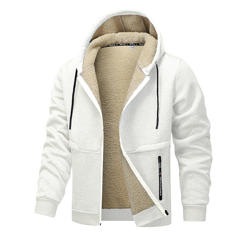 Casual Hoodies For Men Heavyweight Fleece Sweatshirt Winter Thick