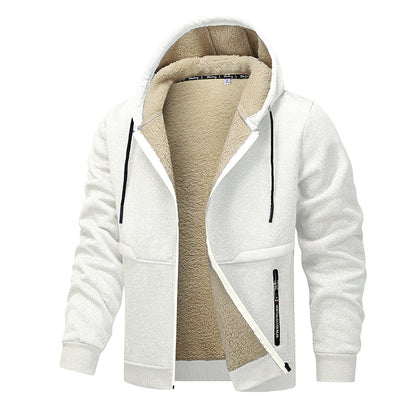 Casual Hoodies For Men Heavyweight Fleece Sweatshirt Winter Thick
