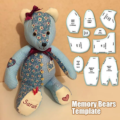 Memory Bear Template Ruler Set