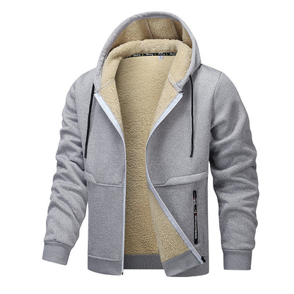 Casual Hoodies For Men Heavyweight Fleece Sweatshirt Winter Thick