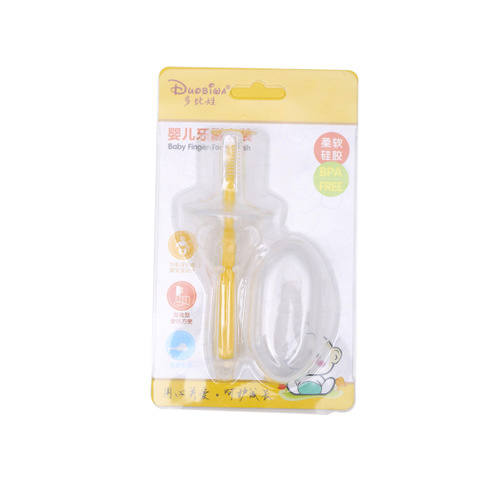 Silicone Baby Toothbrush Kids Teether Training Tool Clear Massager