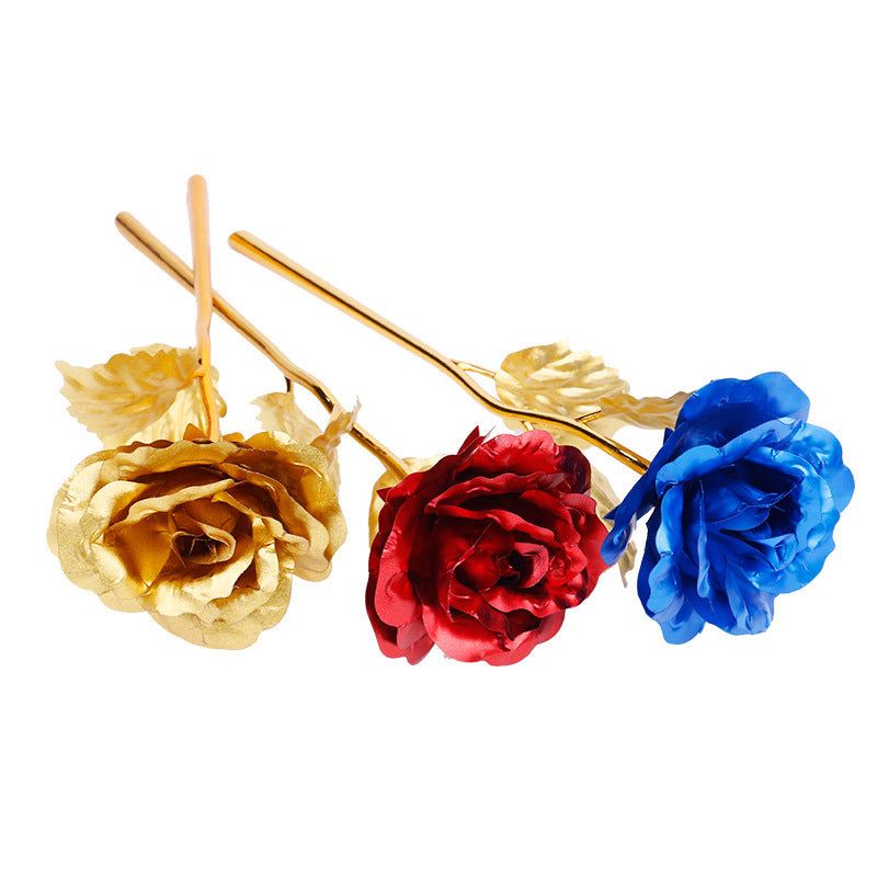 Gold Foil Rose Flower Valentine's Day Christmas Gift