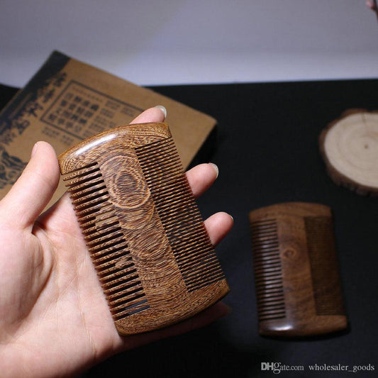 Handmade sandalwood anti-static wooden comb