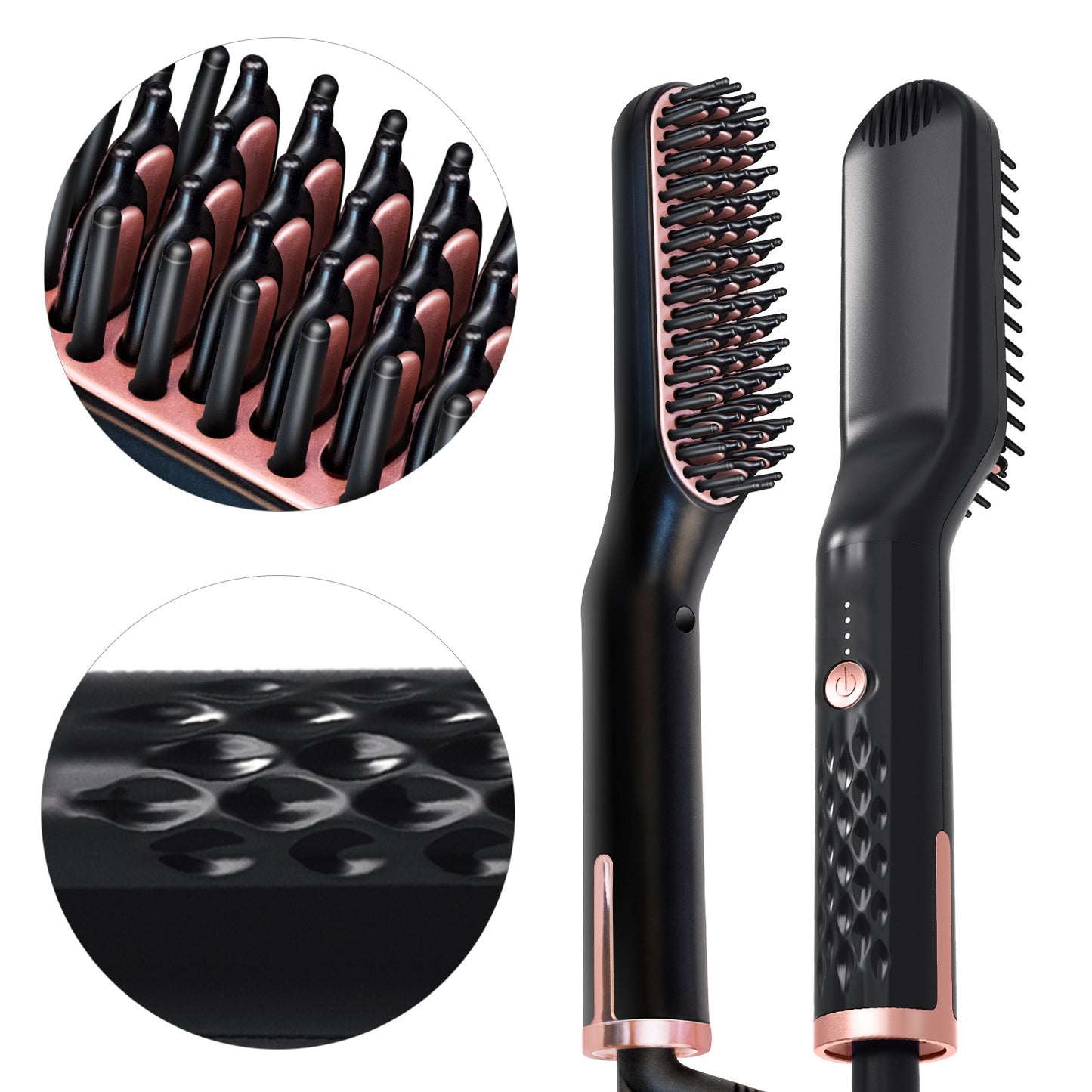 Multifunctional Electric Straightening Hair Comb Fast Irons Auto Straight Beard Brush