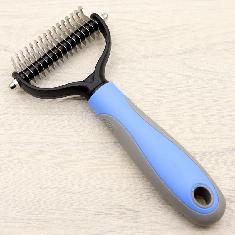 Pet Long-haired Dogknot Comb Double-sided Blade Dog