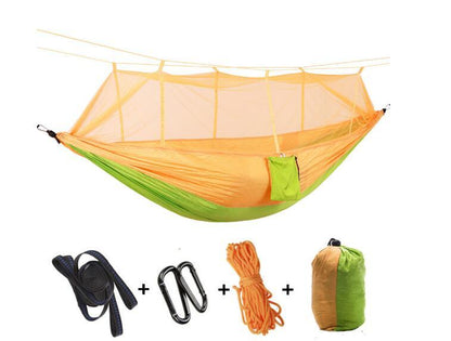 Outdoor Parachute Cloth Hammock Couble with Mosquito Net