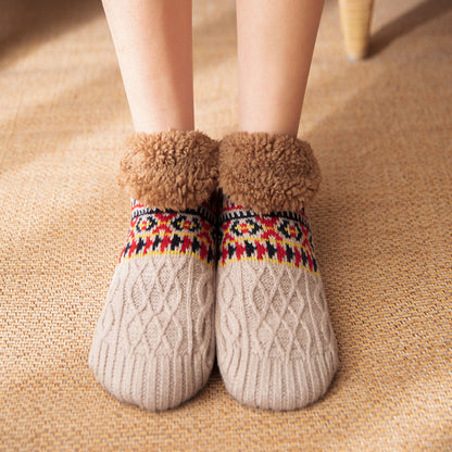 Floor Socks Fall And Winter Warm Non-slip Carpet Socks