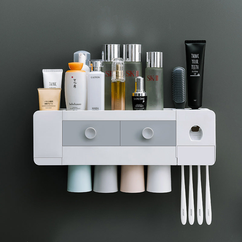 Bathroom Wall-mounted Magnetic Toothbrush Rack