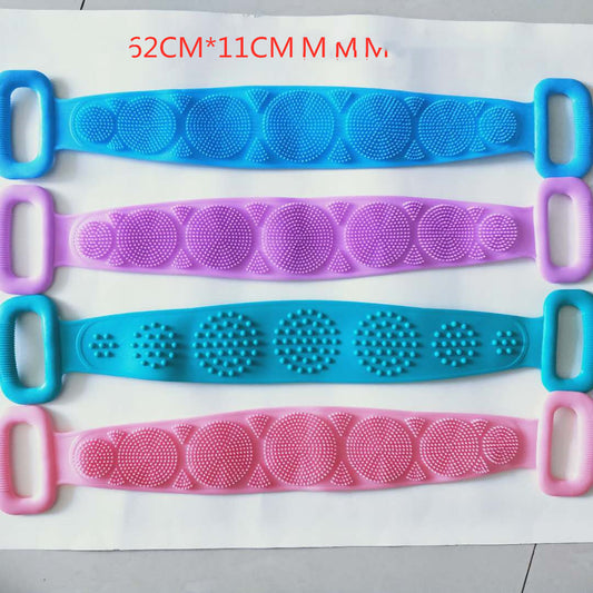 Double-sided silicone rubbing towel