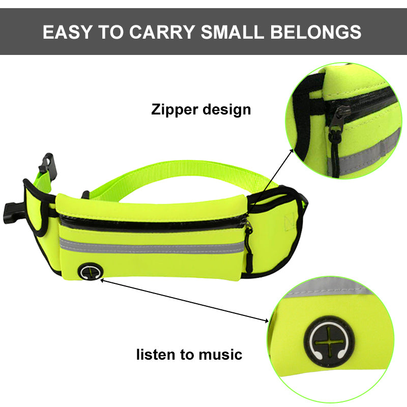 Pet Waist Bag Sports Traction Rope Reflective Waterproof Running Traction Rope