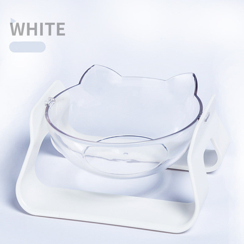 Adjustable Oblique Mouth Cat Bowl