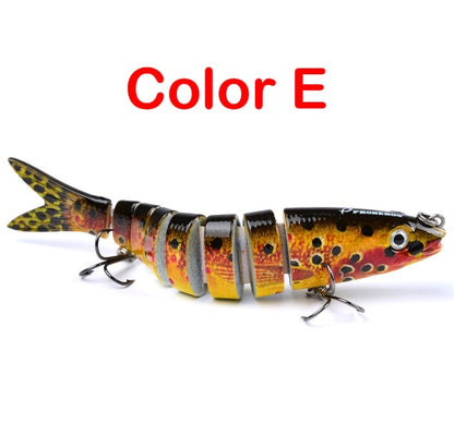 Pike Fishing Lures Artificial Multi Jointed Sections Hard Bait