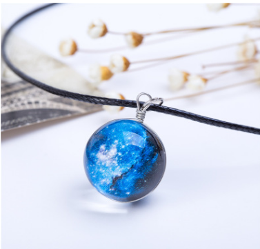 Pendentif Carte Astrale Galaxie