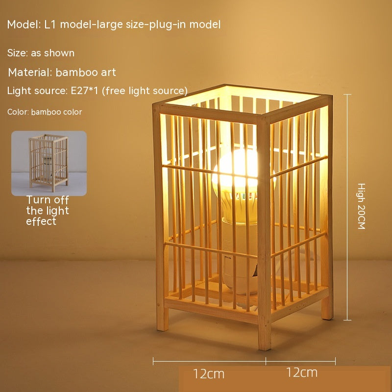 Japanese Atmosphere Retro Homestay Bedroom Bedside Lamp