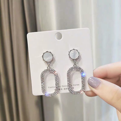 Tassel Jewelry Full Diamond Exaggerated Earrings For Women