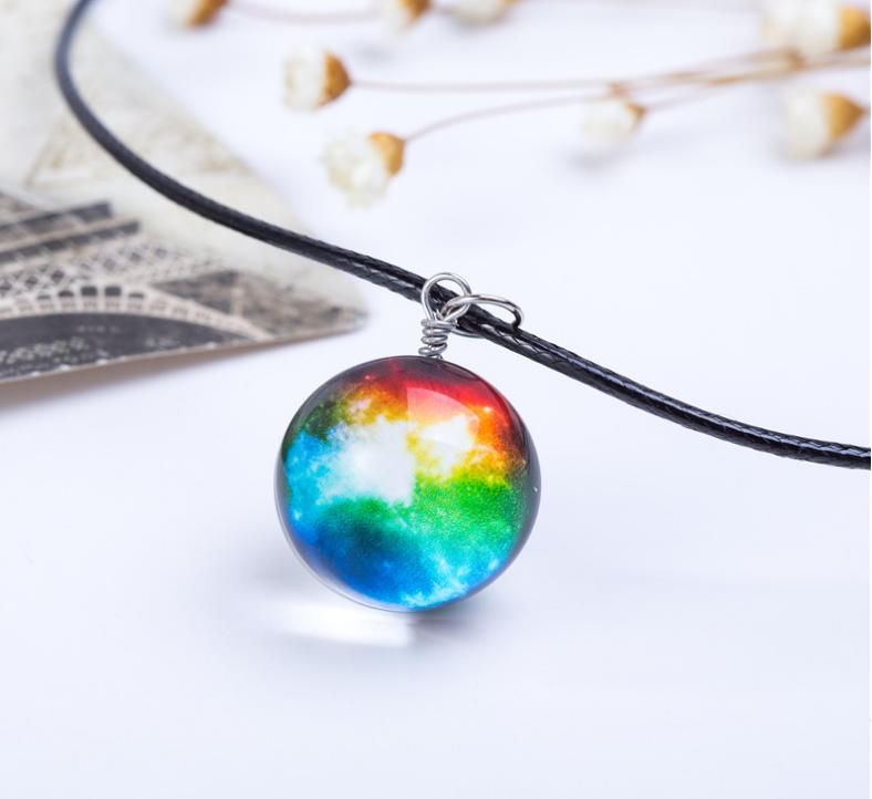 Pendentif Carte Astrale Galaxie