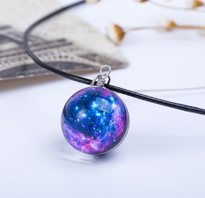 Pendentif Carte Astrale Galaxie